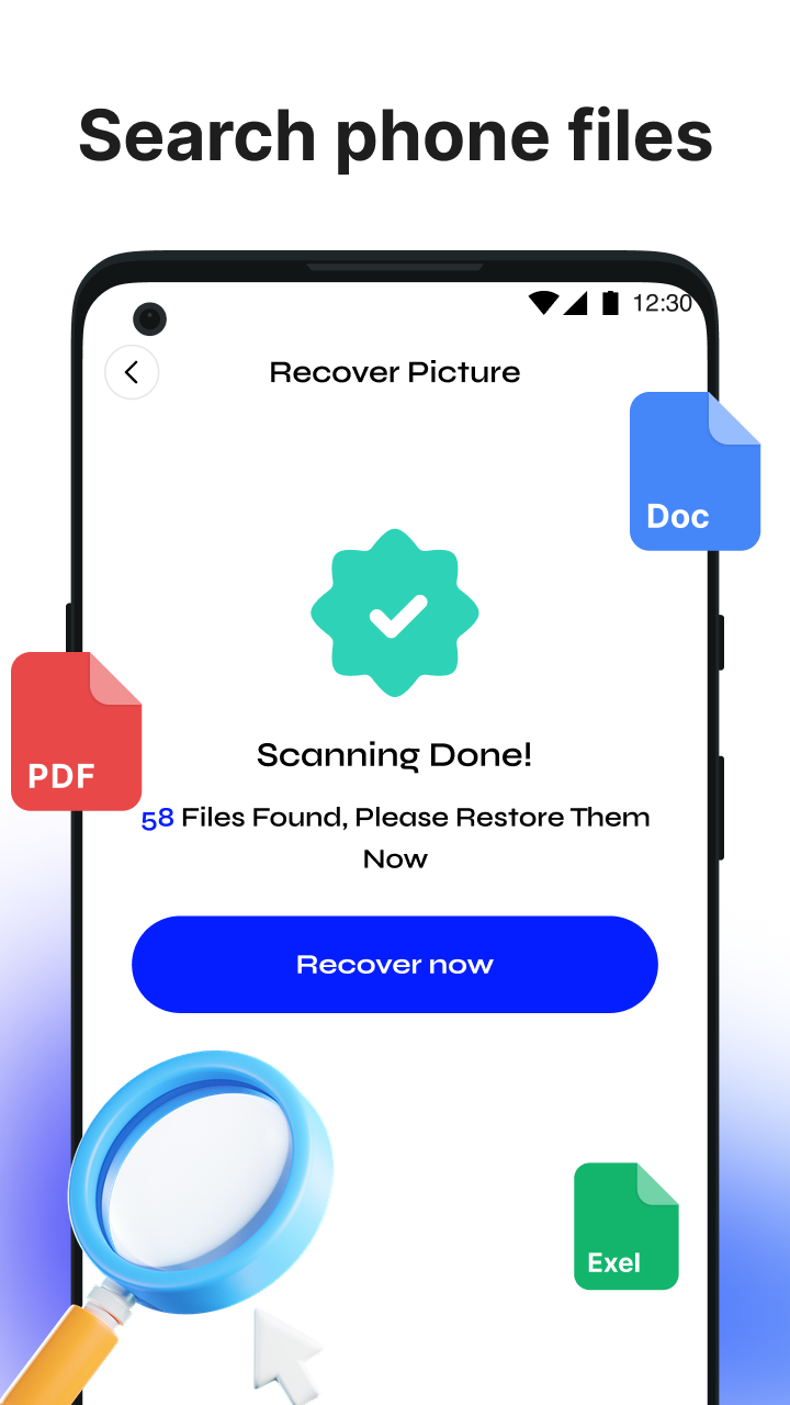 File Recovery App Interface